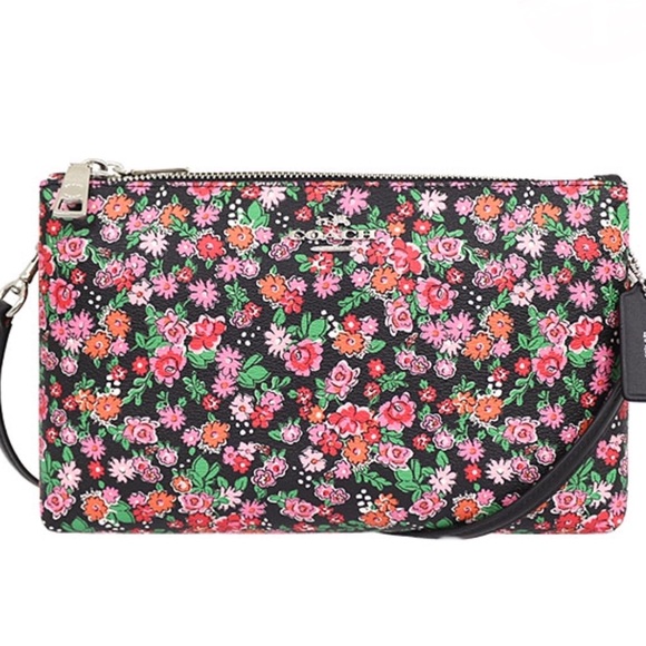 COACH LYLA CROSSBODY IN POSEY CLUSTER FLORAL PRINT - Picture 1 of 5